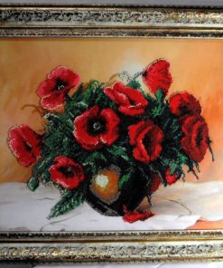 tablou brodat cu margele