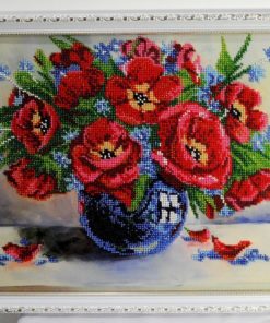 tablou brodat cu margele