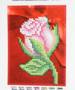 Broderie cu margele Trandafiri A6 dimenisune 8,7x11,8 cm, 7 de culori, 793 margele