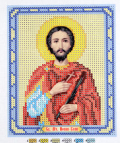 Broderie Sfântul Ioan Războinicul – format A5, 3,244 mărgele.