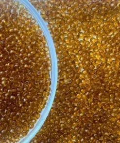 Mărgele Preciosa 10/0 cod 10070 cafeniu transparent ambalaj angro, perlă, ideale pentru broderii mari și ateliere handmade.