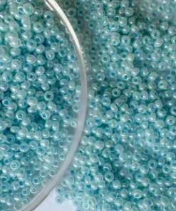 Mărgele Preciosa 10/0 cod 37132 albastru lucios ambalaj angro, perlă, ideale pentru broderii mari și ateliere handmade.