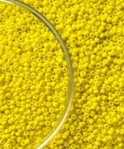 Mărgele Preciosa 10/0 cod 83110 galben lucios ambalaj angro, perlă, ideale pentru broderii mari și ateliere handmade.