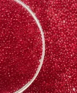 Mărgele Preciosa 10/0 cod 90070 rosu transparent ambalaj angro, perlă, ideale pentru broderii mari și ateliere handmade.