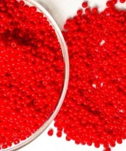 Mărgele Preciosa 10/0 cod 93170 rosu lucios ambalaj angro, perlă, ideale pentru broderii mari și ateliere handmade.