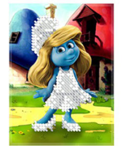 Broderie cu margele Spiriduș A6 dimenisune 8,7x11,8 cm, 4 de culori, 1,029 margele