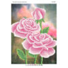 Broderie cu mărgele Trandafiri roz A3 dimensiune 27x36 cm, 8 de culori, 10.406 mărgele.