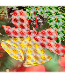 Broderie cu margele Clopotel A5 dimenisune12,3x15,1 cm, 10 de culori, 2,005 margele