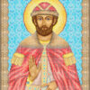 Broderie Sfântul Dumitru Donscoi – format A3, 17.936 mărgele.