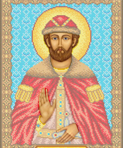 Broderie Sfântul Dumitru Donscoi – format A3, 17.936 mărgele.