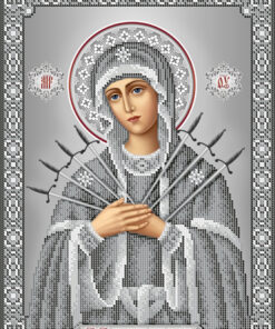 Broderie Maica Domnului cu 7 Săgeți– format A3, 11.583 mărgele.