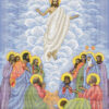 Broderie Isus Hristos Înălțarea– format A3, 18.431 mărgele.