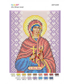 Broderie Sfânta Inna– format A5, 3,404 mărgele.