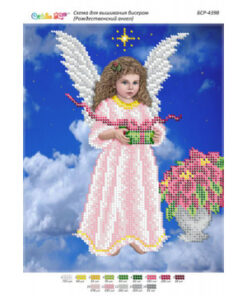 Broderie Înger de Crăciun – format A4, 3,135 mărgele.