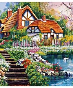 DANA334 Broderie cu margele"Casa din povesti"