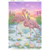 Broderie cu mărgele FLAMINGO A2 dimensiune 41,2×58,2 cm, 27 de culori, 30.955 mărgele.