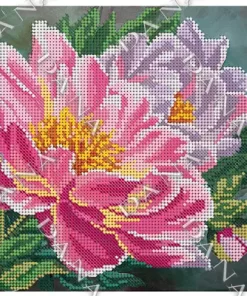 DANA2116 Broderie cu margele"Bujori"