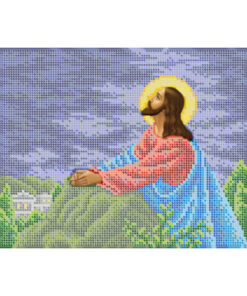 Broderie Iisus Hristos pe munte – format A4, 8,440 mărgele.