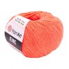 Fir YarnArt Jeans orange 061, fin și ușor, ideal pentru amigurumi, haine de vară și accesorii handmade.