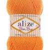 Fir Alize Baby Best orange 336, moale și fin, hipoalergic ideal pentru haine tricotate, fulare și pălării handmade