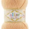 Fir Alize Baby Best orange 081, moale și fin, hipoalergic ideal pentru haine tricotate, fulare și pălării handmade