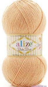 Fir Alize Baby Best orange 081, moale și fin, hipoalergic ideal pentru haine tricotate, fulare și pălării handmade