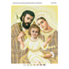 Broderie Sfânta Familie aurie – format A4, 6.388 mărgele.