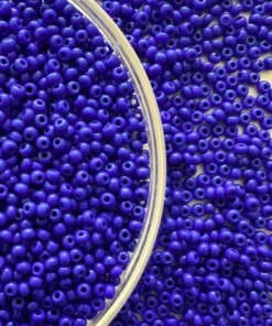 Mărgele Preciosa 10/0 cod 33050 albastru lucios ambalaj angro, perlă, ideale pentru broderii mari și ateliere handmade.