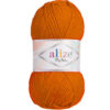 Fir Alize My Baby orange 037, moale și fin, ideal pentru haine și accesorii de copii.