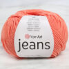 Fir YarnArt Jeans orange 023, fin și ușor, ideal pentru amigurumi, haine de vară și accesorii handmade.
