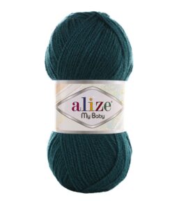 Fir Alize My Baby verde 212, moale și fin, ideal pentru haine și accesorii de copii.