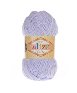 Fir Alize Softy Plus mov 146, gros și pufos, ideal pentru păturici, haine și jucării handmade.