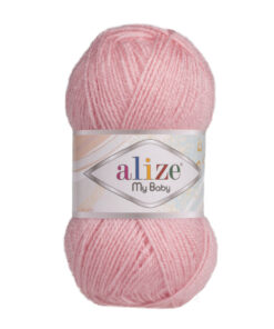 Fir Alize My Baby roz 161, moale și fin, ideal pentru haine și accesorii de copii.