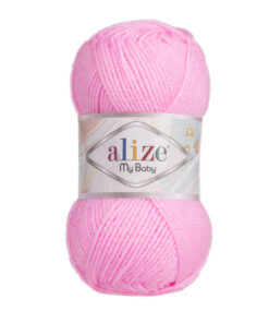 Fir Alize My Baby roz 191, moale și fin, ideal pentru haine și accesorii de copii.