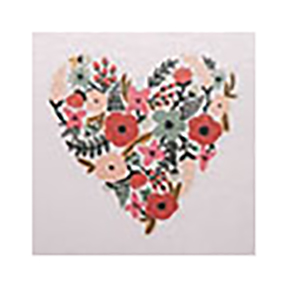PICTURĂ PE NUMERE COPII 20Х20 INIMĂ DIN FLORI