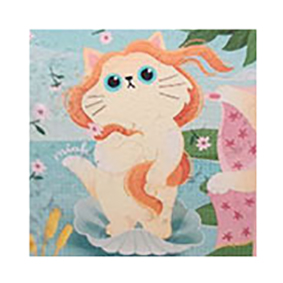 PICTURĂ PE NUMERE COPII 20Х20 PISICĂ ÎN SCOICĂ