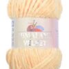 Fir Himalaya Velvet bej 90033, gros și catifelat, ideal pentru păturici, perne și jucării handmade