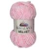 Fir Himalaya Velvet roz 90019, gros și catifelat, ideal pentru păturici, perne și jucării handmade