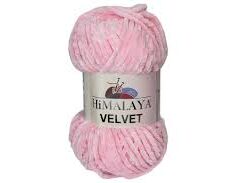 Fir Himalaya Velvet roz 90019, gros și catifelat, ideal pentru păturici, perne și jucării handmade