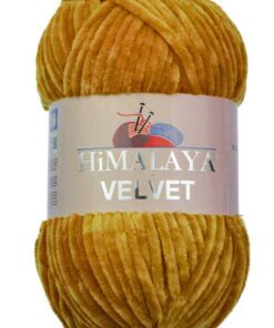 Fir Himalaya Velvet cafeniu 90030, gros și catifelat, ideal pentru păturici, perne și jucării handmade