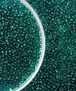 Mărgele Preciosa 10/0 cod 50710 verde lucios ambalaj angro, perlă, ideale pentru broderii mari și ateliere handmade.