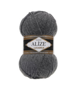 Fir Alize Lana Gold gri 182, moale și călduros, ideal pentru haine tricotate, fulare și pălării handmade