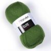Fir YarnArt Elite verde 0248, moale și uniform, ideal pentru haine tricotate, eșarfe și păturici handmade.