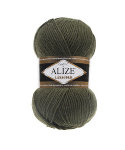 Fir Alize Lana Gold verde 029, moale și călduros, ideal pentru haine tricotate, fulare și pălării handmade