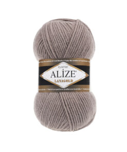 Fir Alize Lana Gold cafeniu 584, moale și călduros, ideal pentru haine tricotate, fulare și pălării handmade