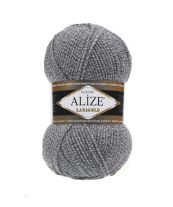 Fir Alize Lana Gold gri 651, moale și călduros, ideal pentru haine tricotate, fulare și pălării handmade