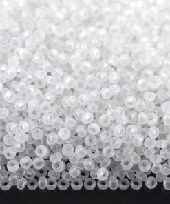 Mărgele Preciosa 10/0 cod 00050, ambalaj angro, mat transparent, ideale pentru broderii mari și ateliere handmade.