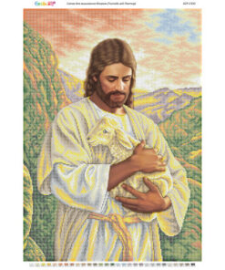 Broderie Iisus Hristos – format A2, 41.239 mărgele.