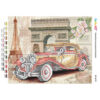 Broderie cu mărgele Masina retro A4 dimensiune 19x23 cm, 21 de culori, 3,411 mărgele.