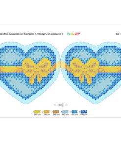 Broderie cu margele Jucării brad A5 dimenisune 12,3x15,1 cm, 6 de culori, 2,000 margele